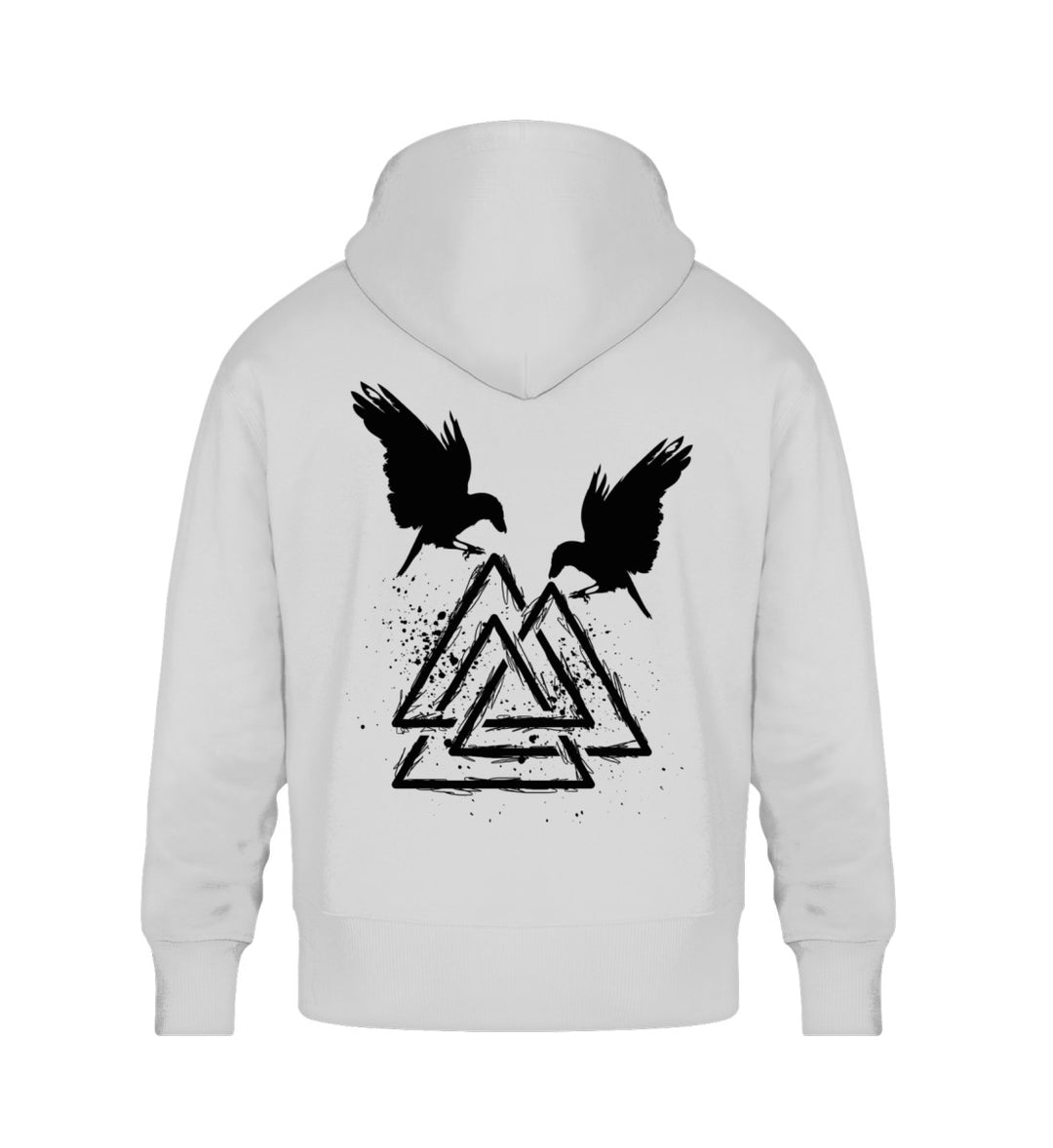 Raben Valknut   - Unisex Oversized Organic Hoodie