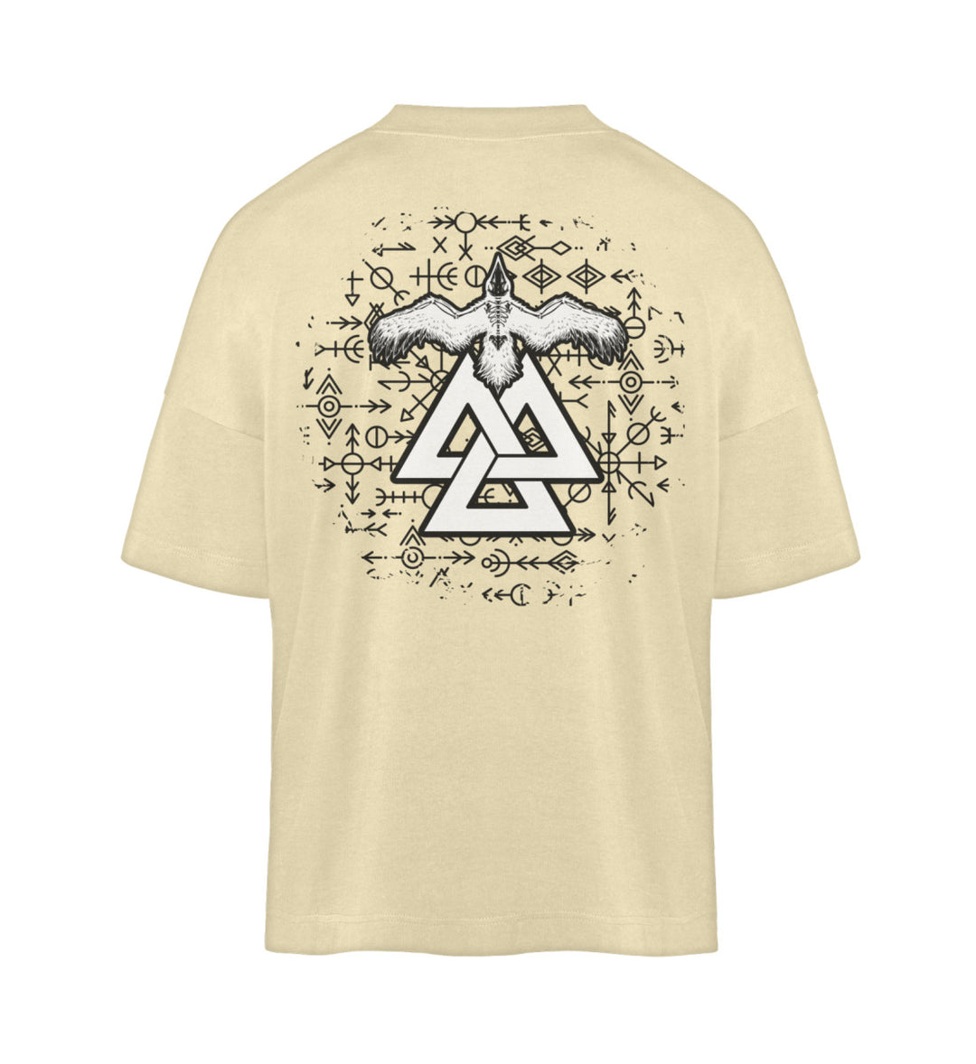 Valknut Rabe  - Organic Oversized Shirt Backprint