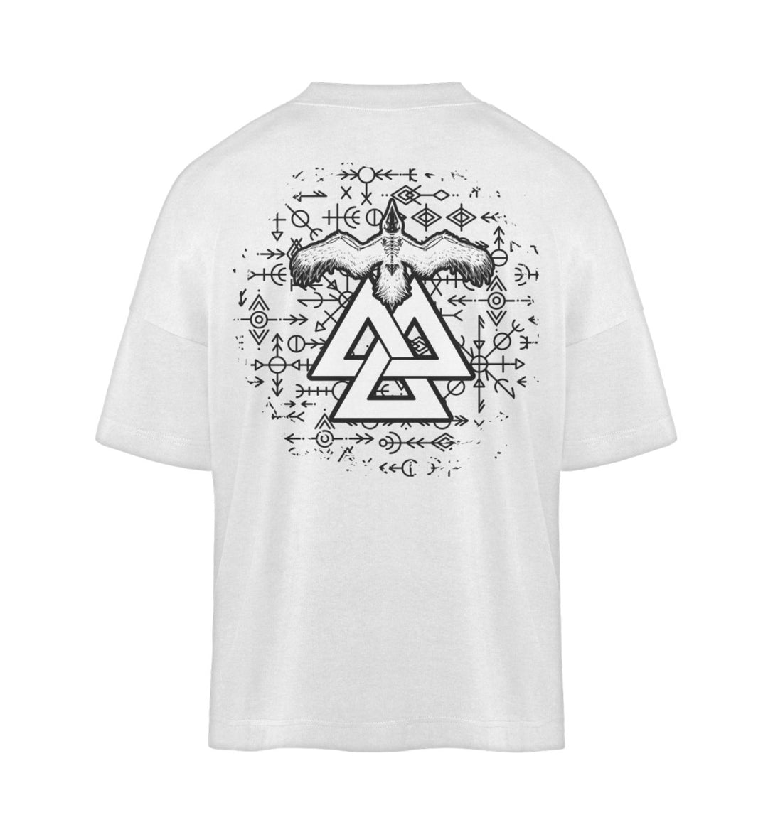 Valknut Rabe  - Organic Oversized Shirt Backprint